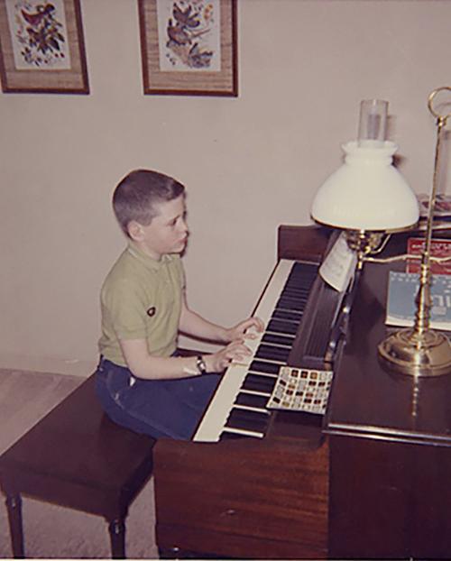 robert junior at the piano, 1964